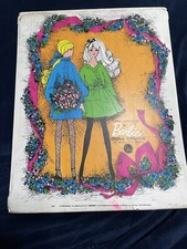 VTG 1968 MATTEL WORLD OF BARBIE FASHION DOLL TRUNK CASE 1004