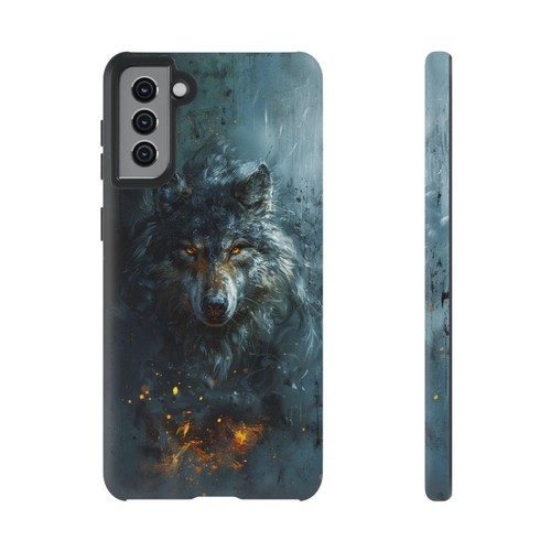 Gray Wolf Brushed Painting - Phone Ink Cover Case for iPhone, Galaxy, Pixel - 第 268/281 張圖片
