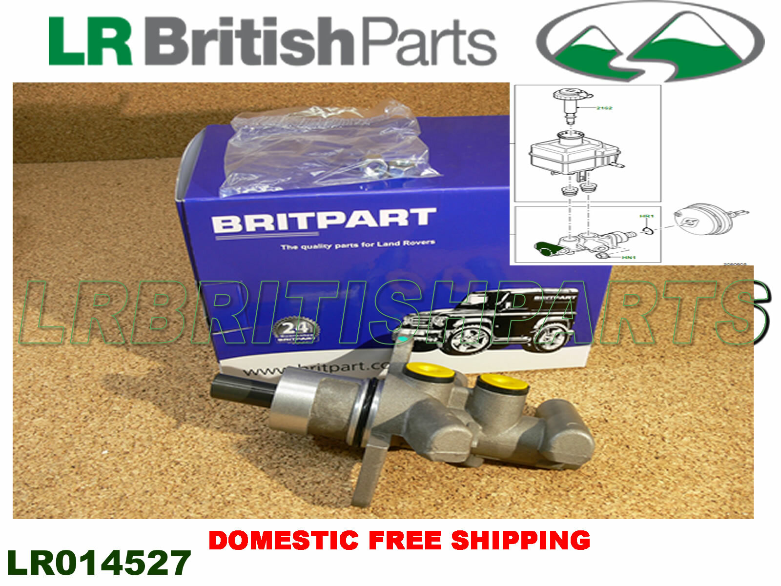 LAND ROVER MASTER CYLINDER BRAKE LR3 RANGE ROVER SPORT RHD NEW LR014527