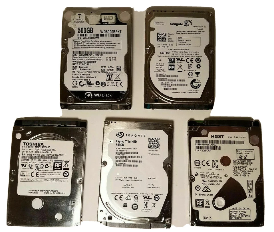 LOTE DE 5, 10 Y 15 HDD 2.5" SATA 320GB Probado Funcionando Foto 2 de 4