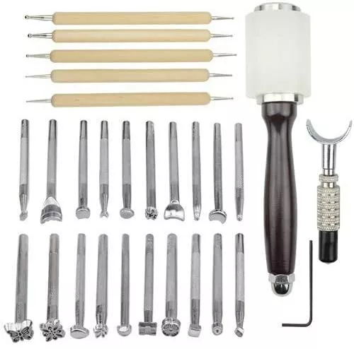 TOVOT 27 PCS Saddle Making Tools Set