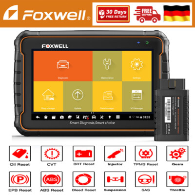 2026 Foxwell GT60 Profi KFZ Diagnosegerät Auto OBD2 Scanner Alle System TPMS EPB
