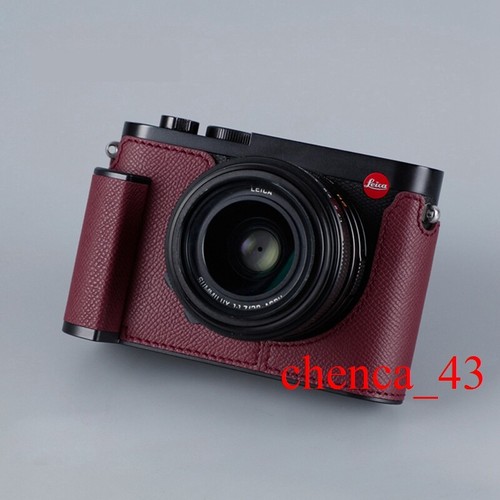 Handmade Half Case for Leica Q3 Leather Metal Insert Camera Retro Cover Milicase - Picture 18 of 46