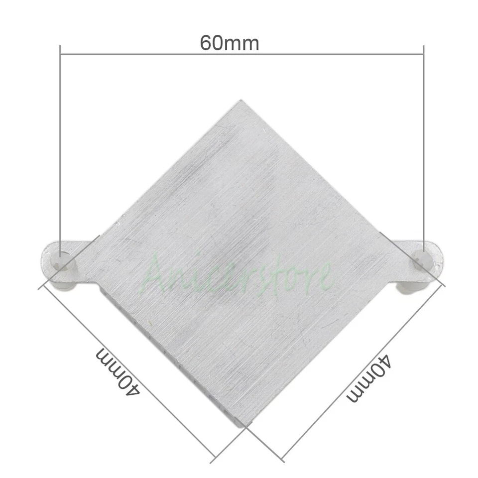 40mm Aluminium Heatsink Northbridge Chipset GPU VGA Card Cooler , Mounting 60mm - Image 2 of 3