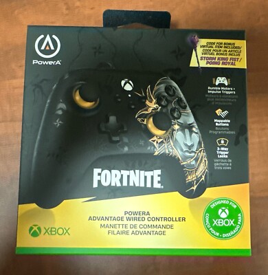 Power A/Fortnite Midas/Wired Pro Controller - XBOX/Windows 10/11 - New/Sealed