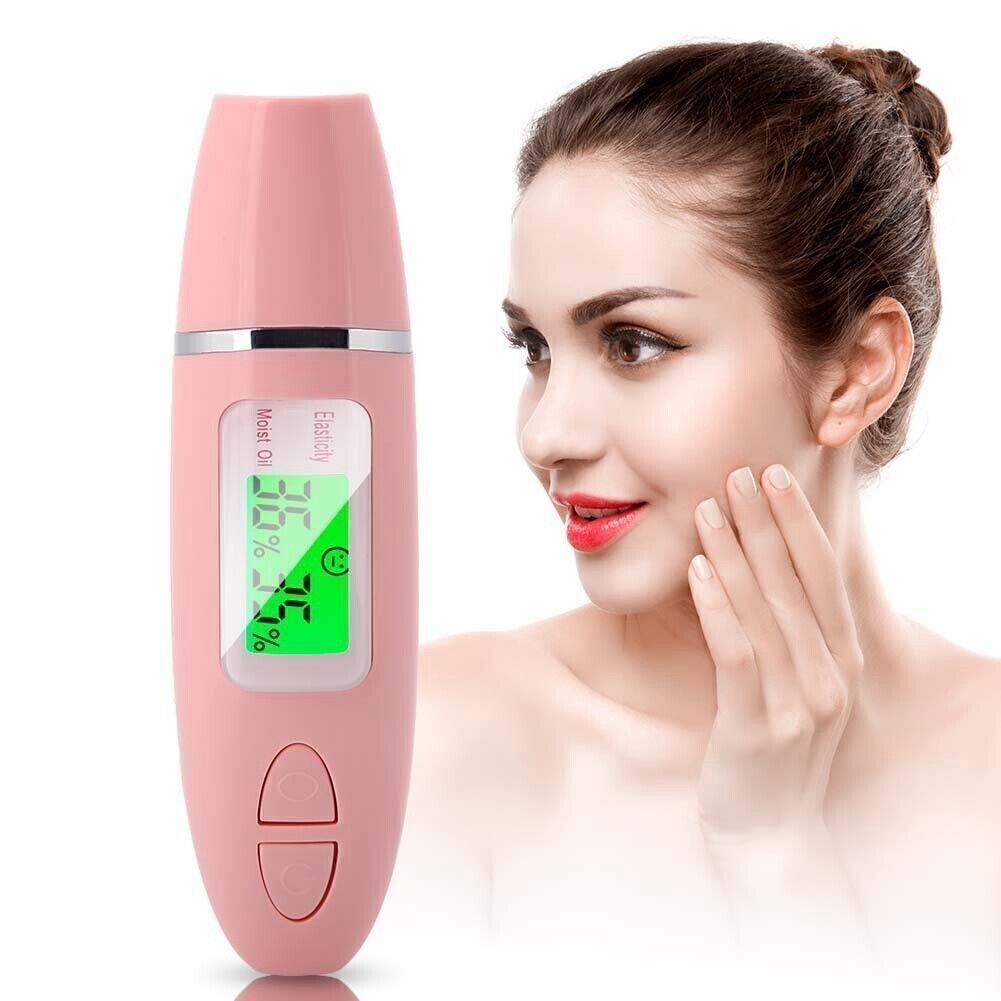 Portable Digital LCD Display Precision Skin Sensor Tester Face Moisture Water