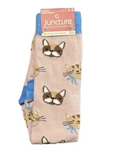 Juncture Women’s Multicolor Cats & Dogs Novelty Fashion Knee High Socks Nwt