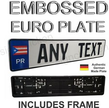Puerto Rico Euro Style Tag Frame Bmw European License Plate Any Text Puerto Rico Euro Style Tag Frame Bmw European License Plate Any Text