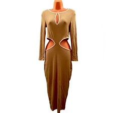 NWT women’s bodycon cutout high stretch midi dress size M