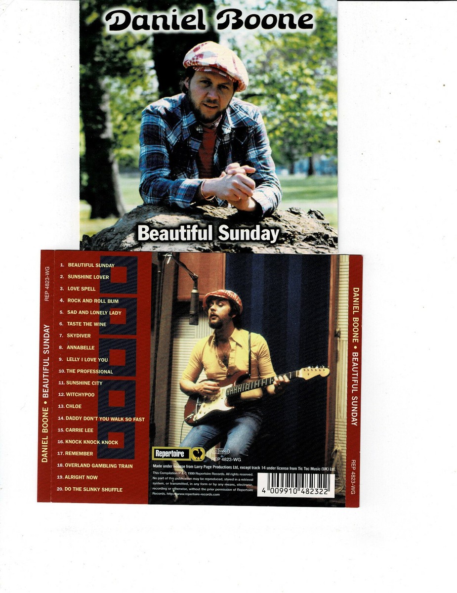 DANIEL BOONE - BEAUTIFUL SUNDAY (CD 1999) *20 TRACKS* REPERTOIRE