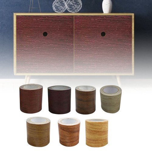 15ft/Roll Realistic Woodgrain Repair Adhensive Duct Tape 8 Colors For Furniture
