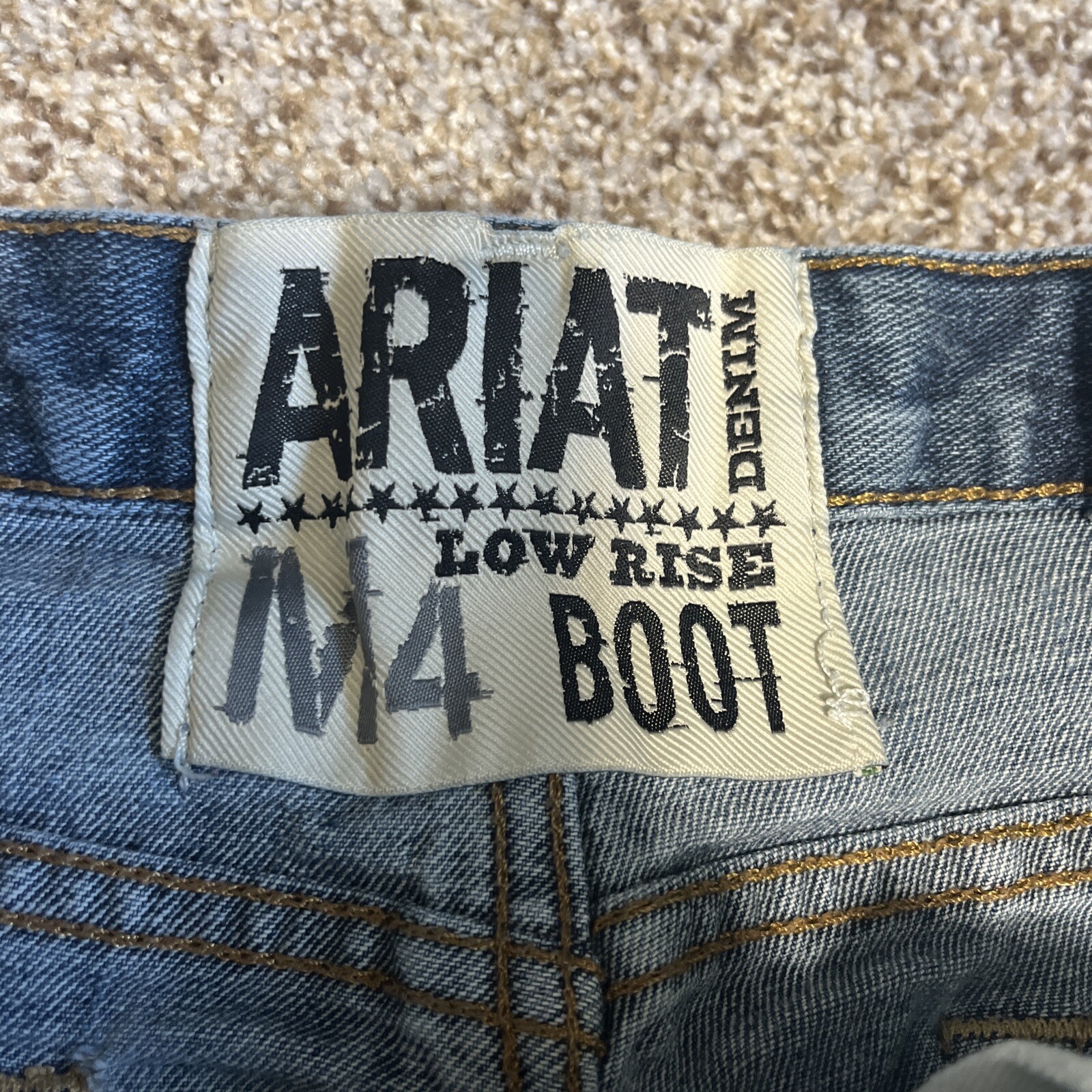 Ariat M4 Jeans Mens 36x36 (36x35) Low Rise Boot Cut Western Cowboy - View 4