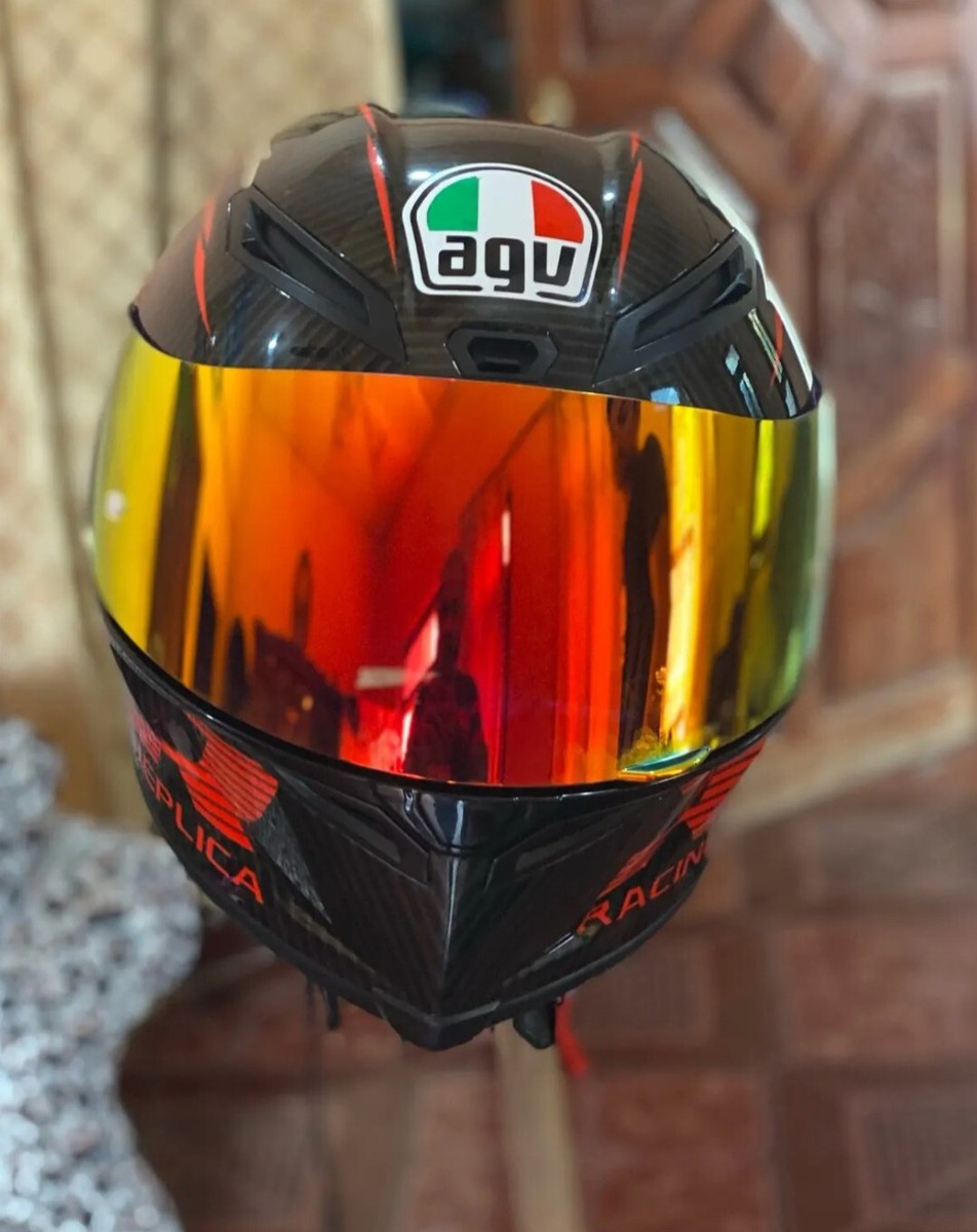 AGV K5 K5S K3SV K1 K1S Visor Lens Red Gold mirerà visera visier visierè