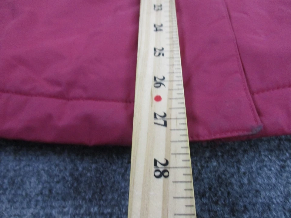 LL Bean Chaqueta Adulto S Rojo Forrado de Vellón Granero Abrigo Camping Pesado Para Mujer Foto 4 de 4