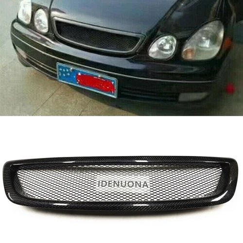 Carbon Fiber Front Bumper Grill Grille For Lexus GS 300 400 430 1998-2005 1999
