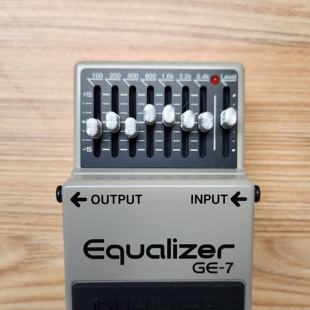 ギター BOSS ge-7 Silver Slider Caps / Knobs for Boss GE-7 / GEB-7 (Set of 8 +