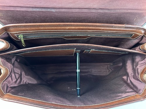 Vintage Leather BALLY Business Executive Professional Briefcase Bags Mens - Picture 12 of 15