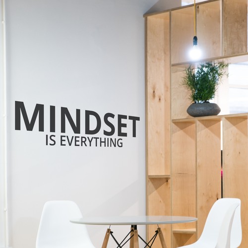 Mindset is Everything Motivational Inspirational Wall Decal Sticker Quote - Picture 1 of 6