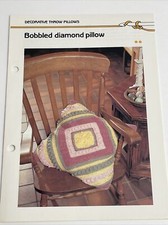 Marshall Cavendish Bobbled Diamond Pillow Crochet Pattern