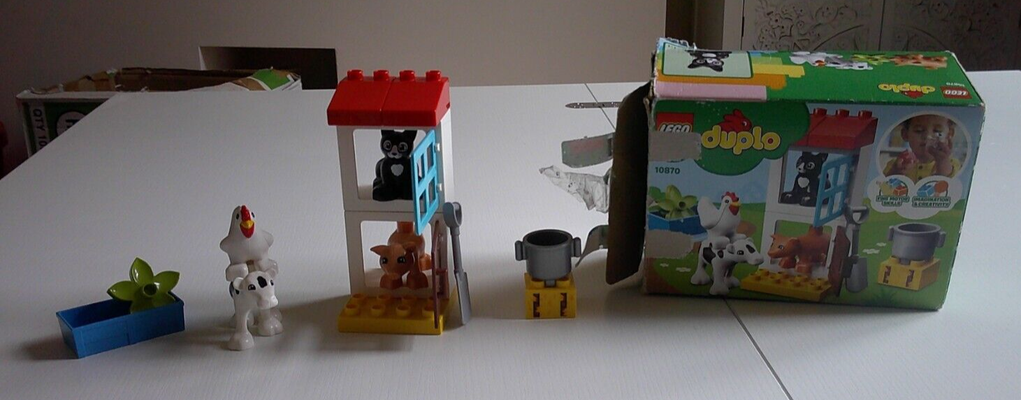 Lego Duplo Building Blocks Set : Farm Animals : 10870 - Complete in Box - VGC
