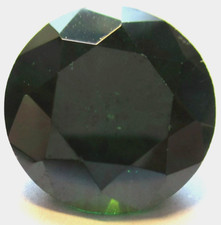 5  Cubic Zirkonia 2,0 mm, rund, Smaragd-grün, Brillant-, synthetische Edelsteine