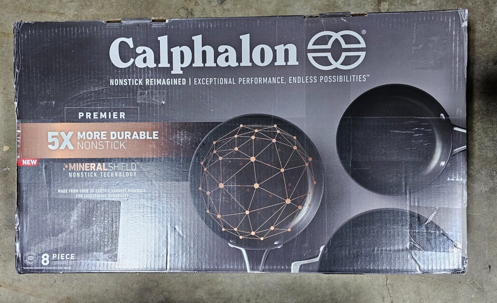 Calphalon Premier Hard-Anodized Nonstick Cookware - 8 Piece Set
