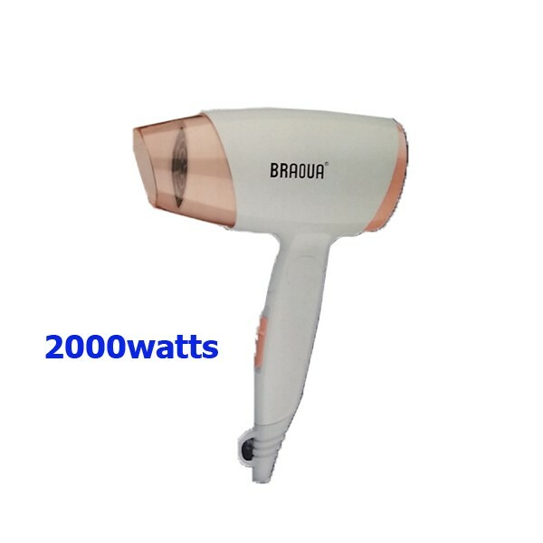 Secador de pelo 2000W  AIRE CALIENTE / FRIO PROFESIONAL PEGABLE