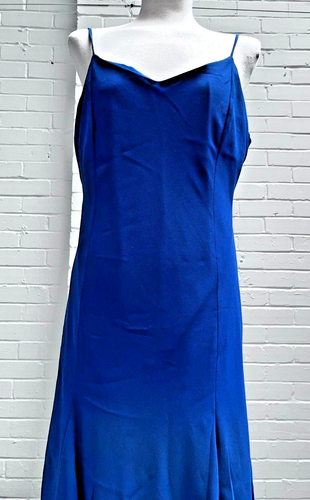 Women's, Glitz London, Dress, Blue Chiffon, Size UK 16, Lined, Sleeveless - Picture 8 of 10