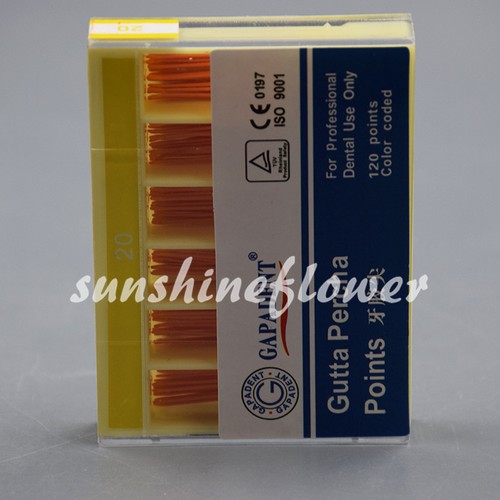 120 1 Pack Dental Endodontic GAPADENT Absorbent Gutta Percha 0.02 Taper Points - Picture 31 of 94