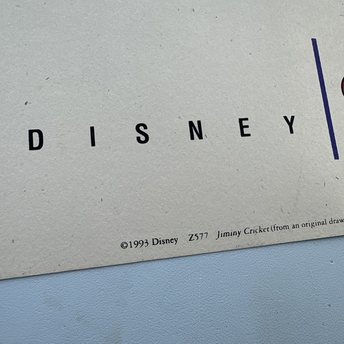 VTG Pinocchio’s Jiminy Cricket Disney Art Editions Poster Kevin McIntyre - Picture 5 of 6