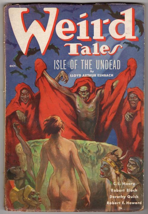 Weird Tales Oct 1936 St. John Cvr; R. E. Howard Conan Red Nails - Pulp