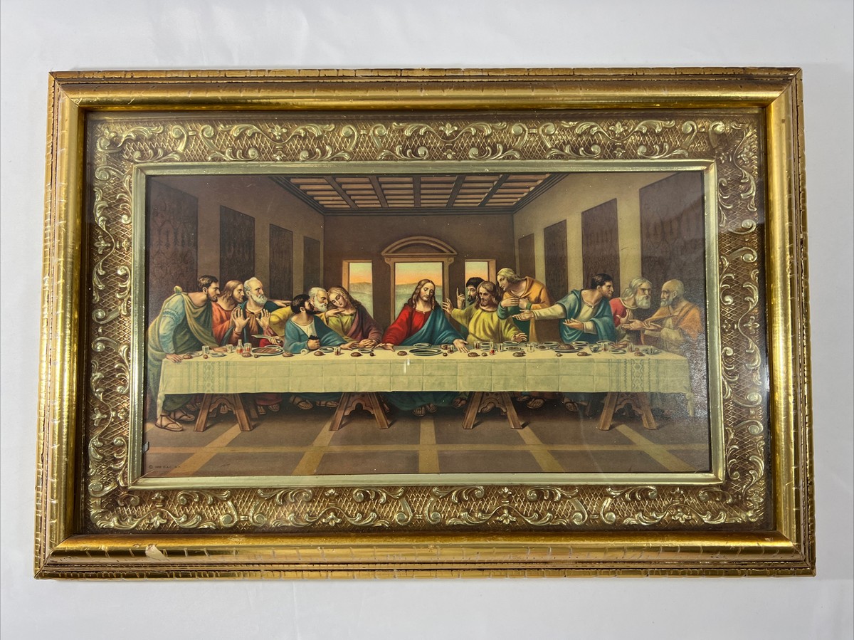 1956 DAC NY Vintage The Last Supper, Jesus Christ and His 1956 DAC NY Vintage The Last Supper, Jesus Christ and His