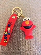MUPPETS "ELMO"  KEYCHAIN / BACKPACK CLIP -PVC 3D -NEXT DAY SHIPPING