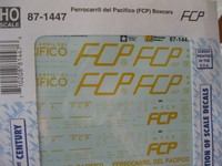 Microscale Decals Stock 87-1447 Ferrocarril Del Pacifico (fcp) Boxcars Ho Scale Microscale Decals Stock 87-1447 Ferrocarril Del Pacifico (fcp) Boxcars Ho Scale