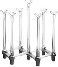 QWORK® Extendable Bottle Drainer, Draining Bottle Rack, Plastic Dish Drying Rack