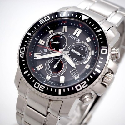 Citizen Promaster Uhr Schwarz 44mm Box Inklusive Radio Solar Authentic