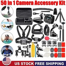 50 In 1 Accessories For Gopro 13 12 11 10 9 8 7 6 Bundle Chest Head Mount Biking