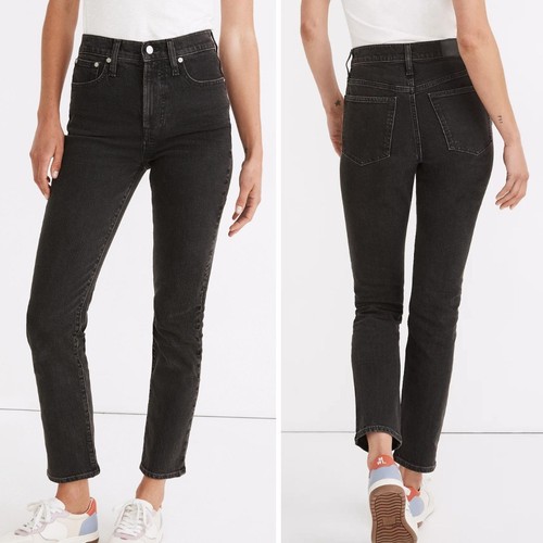 Madewell The Perfect Vintage Jean High Rise Waisted Lunar Black Size 25 MD711