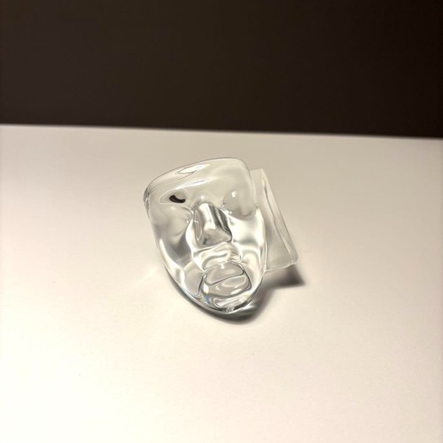 Peso de papel de cristal Daum France MASCARILLAS Hilton McConnico - Imagen 4 de 12