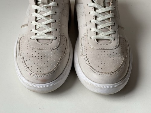 CLARKS Collection Beige Leather Lace Up Shoes Trainers UK 7G, EU 41 - Foto 4 di 14