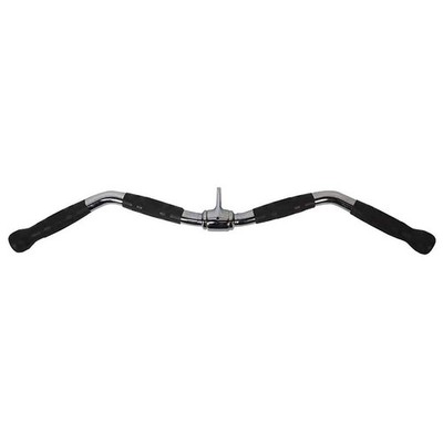 Lat Bar Cable Machine Attachment, Curl Pulldown Bar with Full Rotation and Ru...