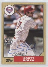 2022 Topps Series 1 1987 Topps Baseball Auto Scott Rolen #87BA-SR Auto HOF 0l2