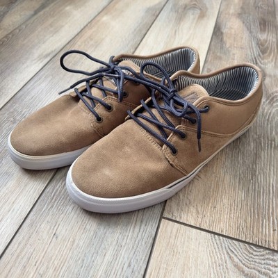 Globe Skateboard Leather Canvas Shoes Appleyard Mahalo Brown Mens 13
