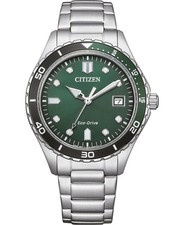 CITIZEN Women Analog Eco-Drive Casual Watch Classic Dress Green Dial Waterproof