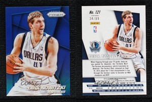 2014-15 Panini Prizm Blue Prizm /99 Dirk Nowitzki #121 HOF