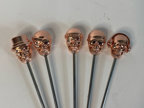 Skull Smoking Tool For Glass & Water Pipes - Lot Of 5 Different Styles - Bild 2 von 4