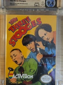 The Three Stooges NES Nintendo WATA 9.4 A+ Factory Sealed Brand New MINT H-Seam