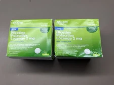 New 2X Amazon Basic Care Nicotine Polacrilex Lozenge 2 mg Nicotine 144ct 05/2026