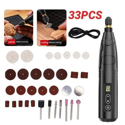 Cordless Tool 6 speed Tool Kit 33PCS Accessories for DIY Crafts