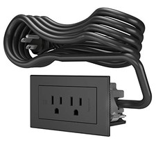 Legrand RD2RBK10 radiant Furniture Power Center, Recessed Power Strip, 2